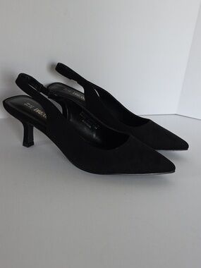 DREAM PAIRS(8.5) Kitten Heels Slingback Closed Toe Dress Shoes